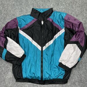 Sunterra Vintage Jacket Youth L Black Teal Purple Ski Outdoors Winter